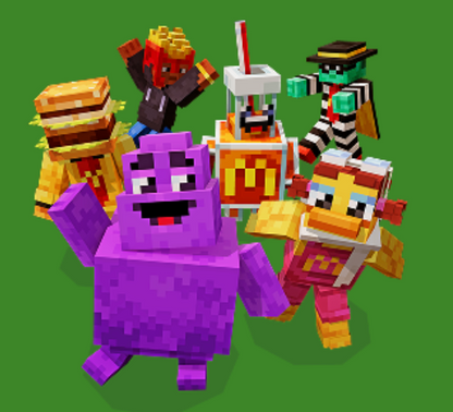 Minecraft x McDonalds - &quot;Fry Helmet&quot; Digital Code
