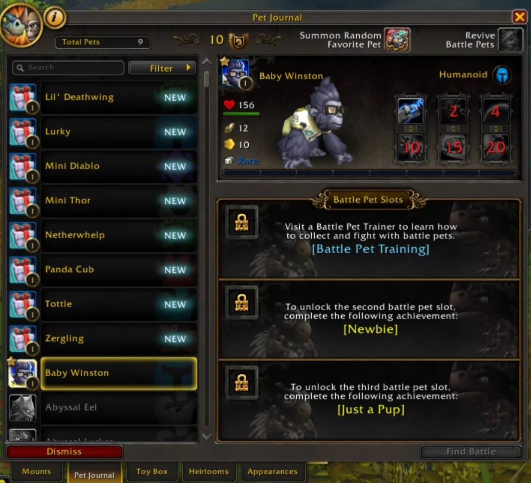 Baby Winston Pet + Blizzard Bonus Items (World of Warcraft – Battle.net Global Key)