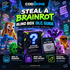 Steal a Brainrot mystery blind box collectible with DLC token – illustrative CODSKINS artwork