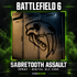 Battlefield 6 Sabretooth Assault in-game spray on lockers, digital DLC code from CODSKINS