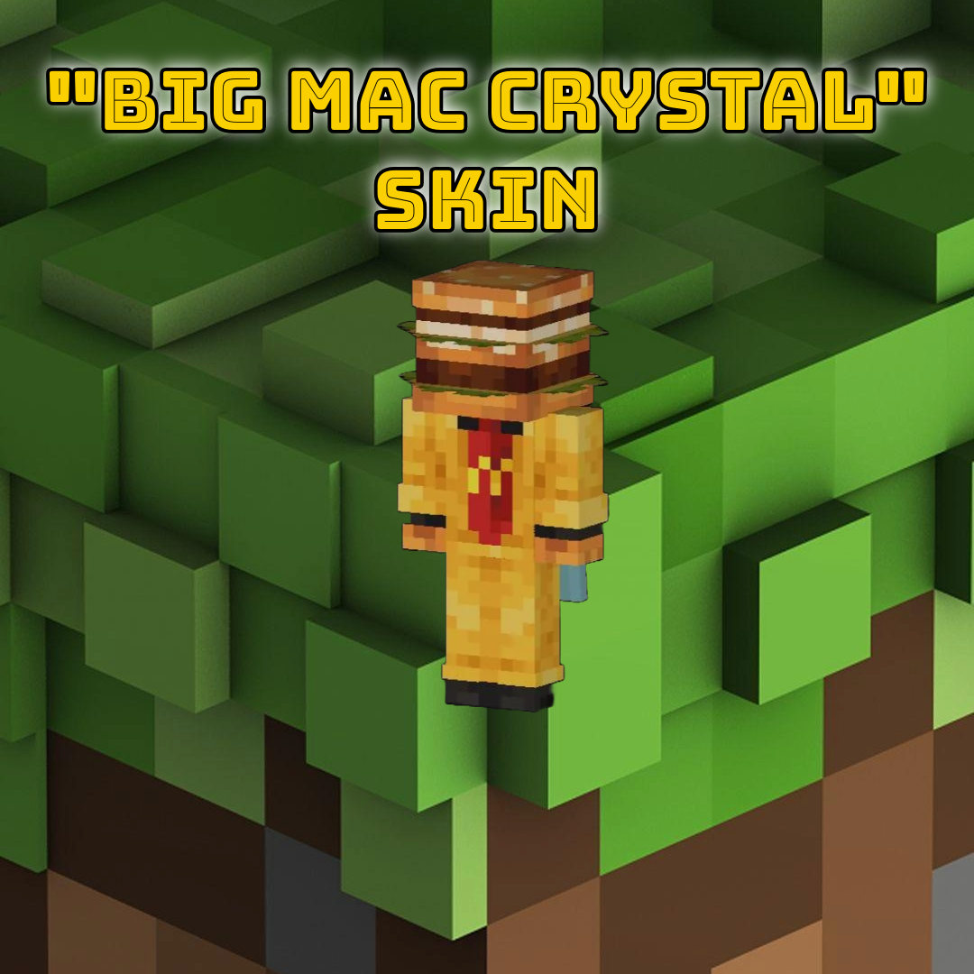 Minecraft x McDonalds - &quot;Big Mac Crystal&quot; Digital Code