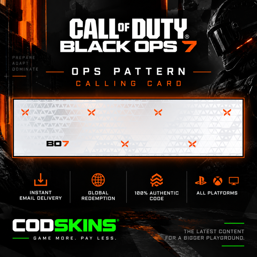 Black Ops 7 OPS Pattern Calling Card Code | BO7
