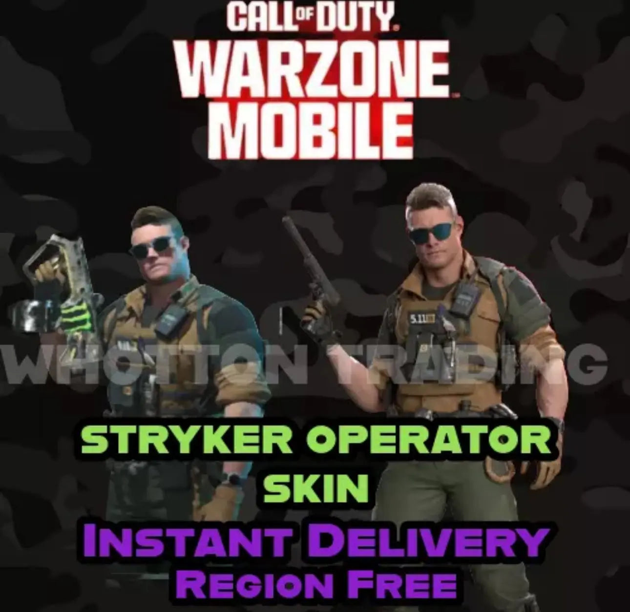 Nighthawk Cod Call of Duty Warzone Mobile Operator Skin 'Stryker' – WHOTTON TRADING