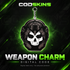 Black tactical skull weapon charm digital code – CODSKINS