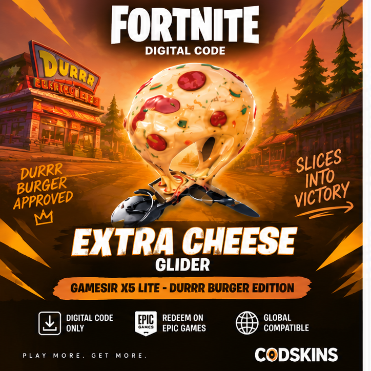 Fortnite Extra Cheese Glider Code | GameSir X5 Lite