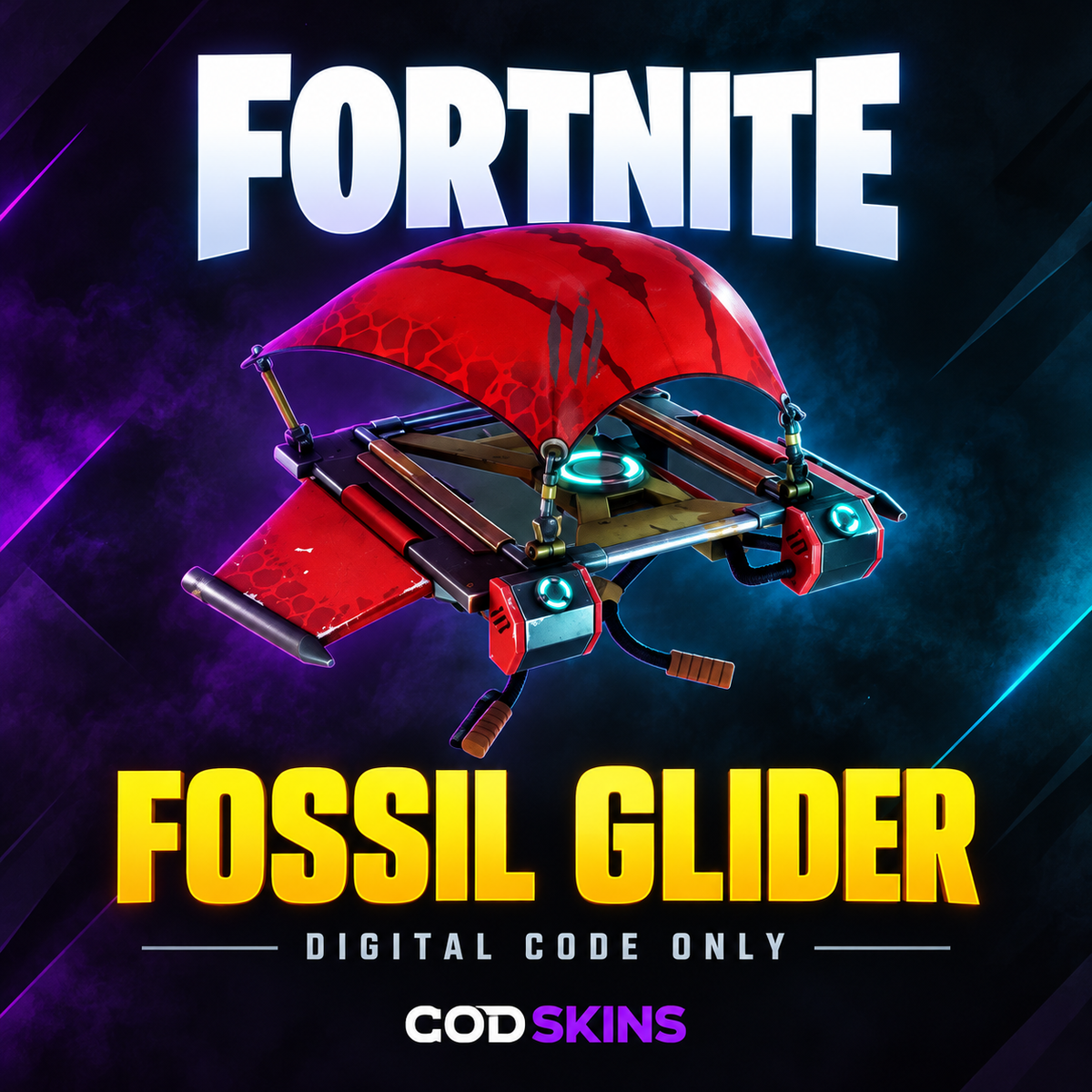 Fossil Glider Fortnite digital reward code at CODSKINS