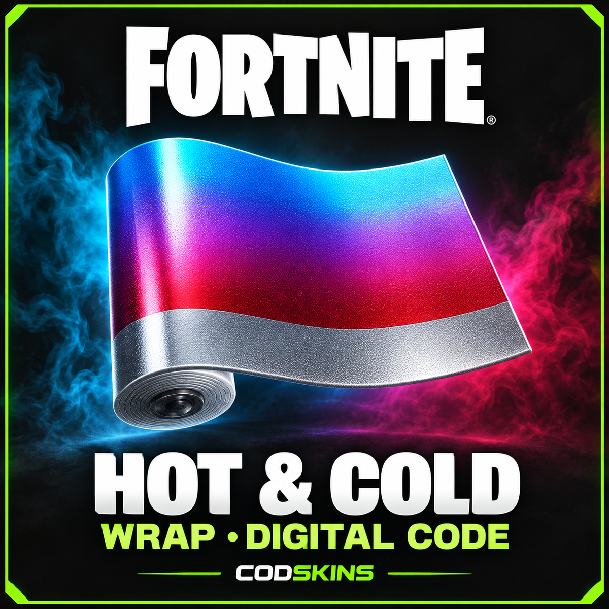 Fortnite Hot &amp; Cold Wrap digital code – CODSKINS product artwork