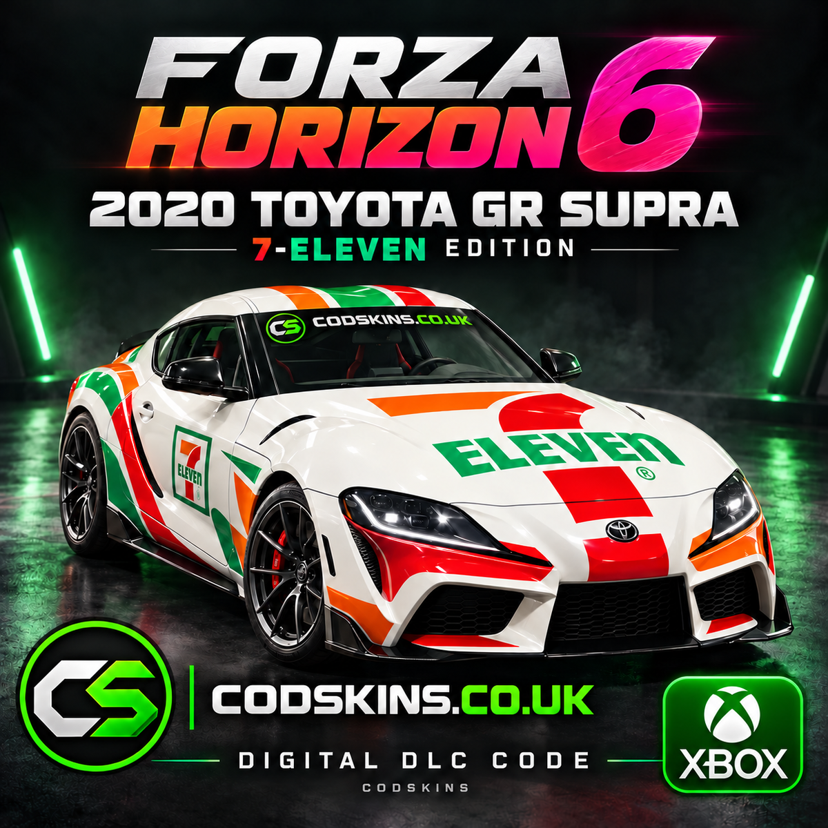 Forza Horizon 6 2020 Toyota GR Supra 7-Eleven Edition Xbox DLC code