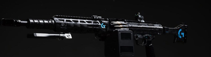 Leaked Logitech G-themed Modern Warfare 4 weapon blueprint preview; not officially confirmed