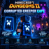 Minecraft Dungeons 2 Corrupted Creeper Cape blue pixel-art cape digital code promotional image