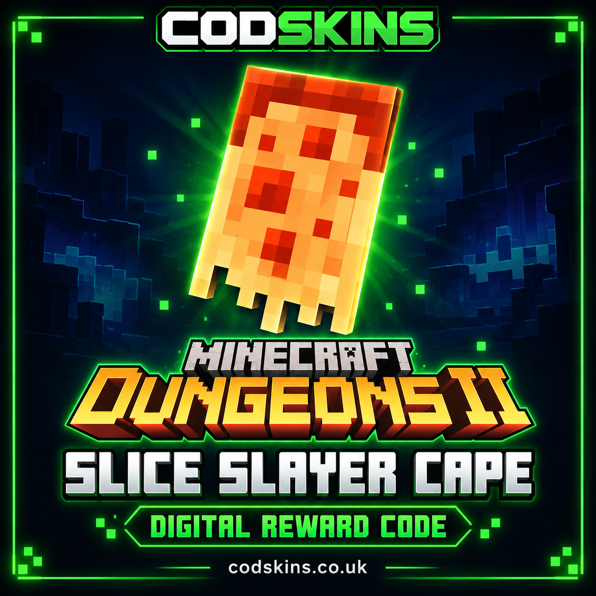 Slice Slayer Cape digital reward for Minecraft Dungeons II – CODSKINS