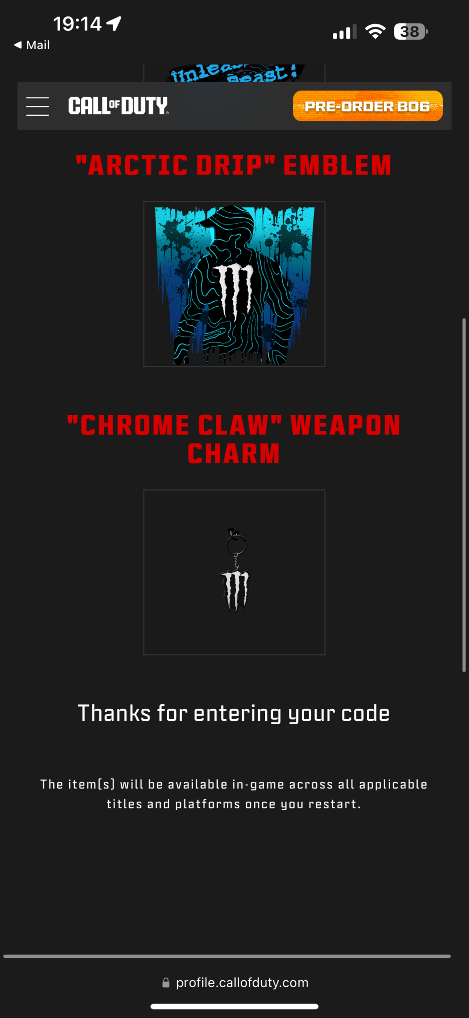 Monster Energy | Call of Duty Modern Warfare 3 | New Rewards Bundle.