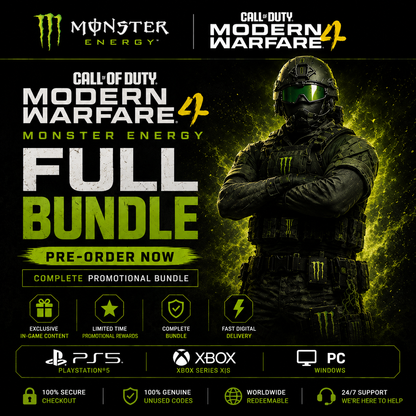 Call of Duty MW4 x Monster Energy Full Bundle – All 5 Rewards
