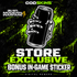 MW4 store-exclusive sticker illustration showing a skeletal hand holding a plain black can