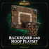 World of Warcraft Backboard and Hoop Playset housing decor with wooden backboard and leather net – CODSKINS digital code